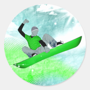 Sticker Rond motoneige.