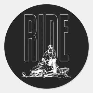 Sticker Rond Motoneige Motoneige Motoneige Motoneige Motoneige