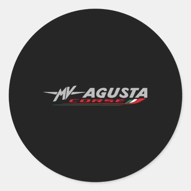 Sticker Rond Motorcycle Mv Agusta (Devant)