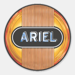 Sticker Rond Motos Ariel