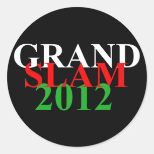 Sticker Rond mots 2012 d'autocollant de Grand Chelem du Pays de