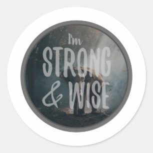 Sticker Rond mots de motivation matinale pour acceptation de so