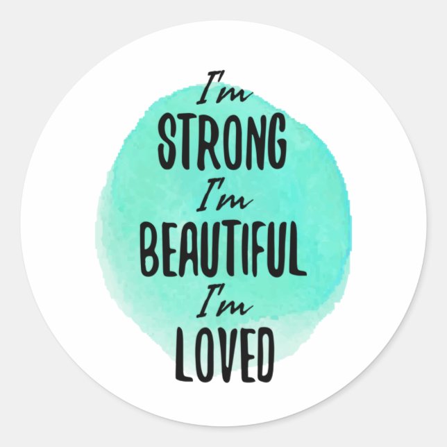 Sticker Rond mots de motivation pour les rêveurs et les travail (Devant)