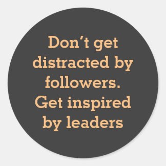 Sticker Rond Mots motivants avec un texte simple sur