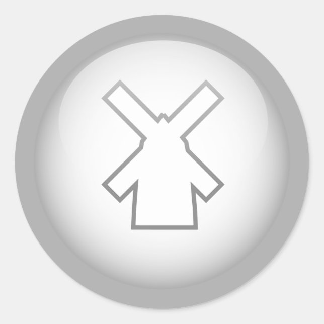 Sticker Rond Moulin néerlandais (Devant)