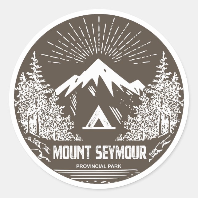 Sticker Rond Mount Seymour Provincial Park (Devant)