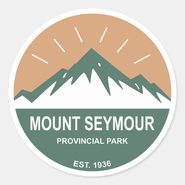 Sticker Rond Mount Seymour Provincial Park (Devant)