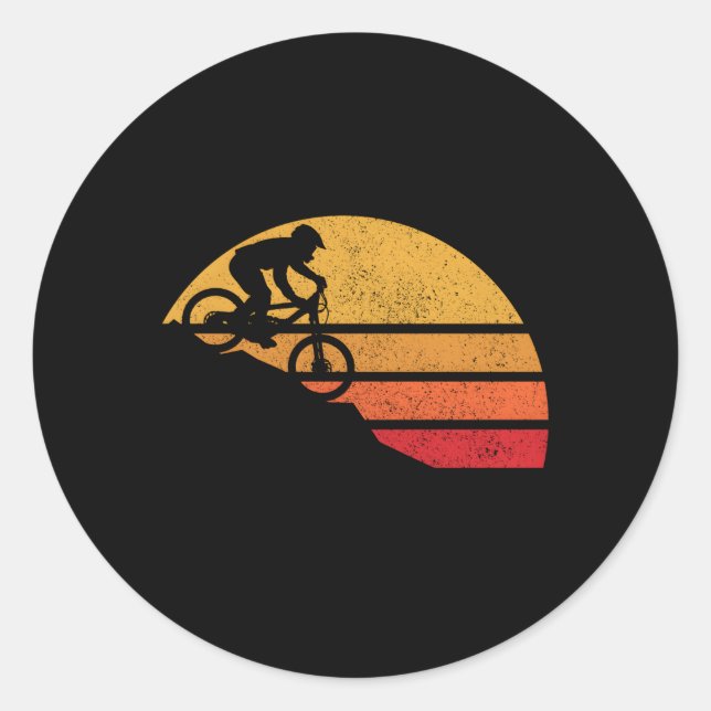 Sticker Rond Mountain Bike Mtb Downhill Vélo Vélo Vélo (Devant)
