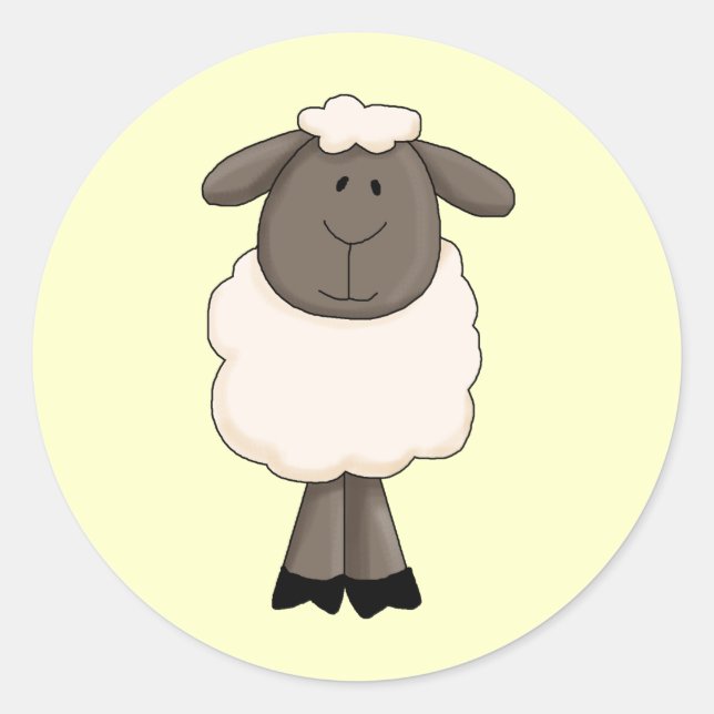 Sticker Rond Mouton (Devant)