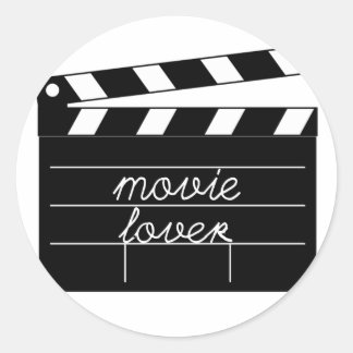Sticker Rond Movie Lover Tshirt