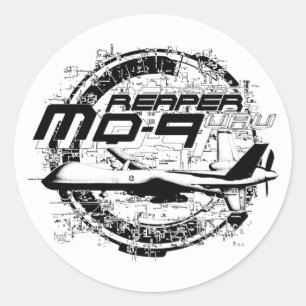 STICKER ROND MQ-9