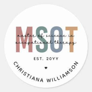 Sticker Rond MSOT Maîtrise scientifique en ergothérapie