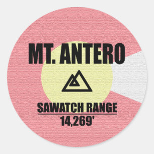 Sticker Rond Mt. Antero