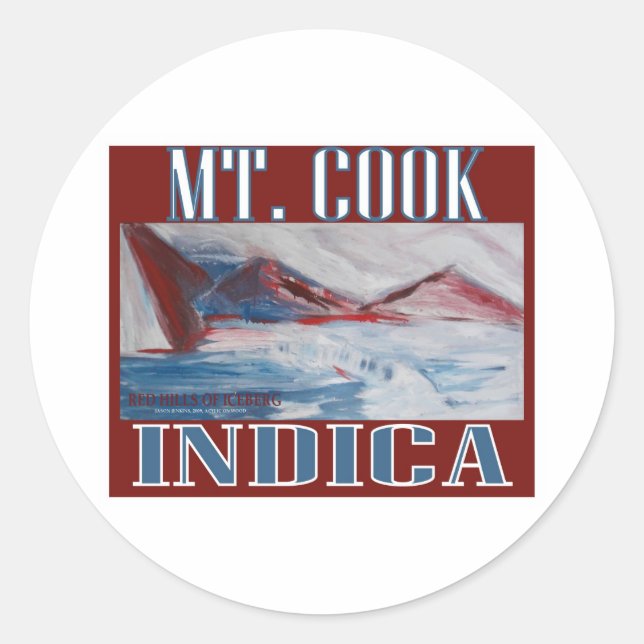 STICKER ROND MT COOK INDICA (Devant)