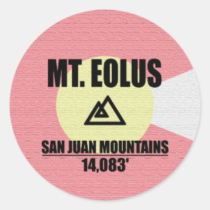 Sticker Rond Mt. Eolus