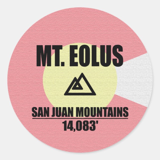 Sticker Rond Mt. Eolus (Devant)
