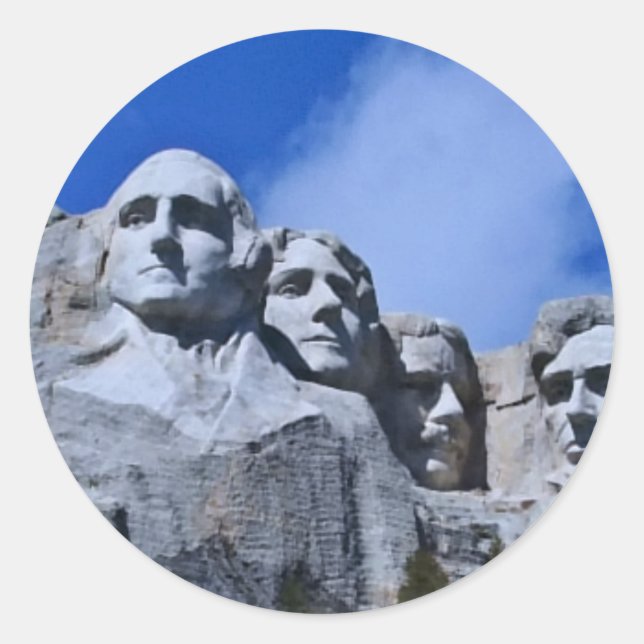 Sticker Rond Mt. Rushmore (Devant)