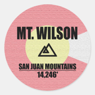 Sticker Rond Mt Wilson