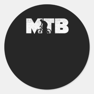 Sticker Rond MTB Bike Mountain Bike Outdoor Mountain Biker