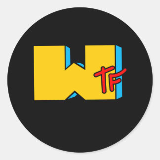 Sticker Rond MTV WTF Est Arrivé À La Musique