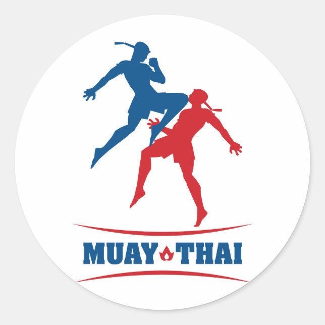 Sticker Rond Muay Thai (Devant)