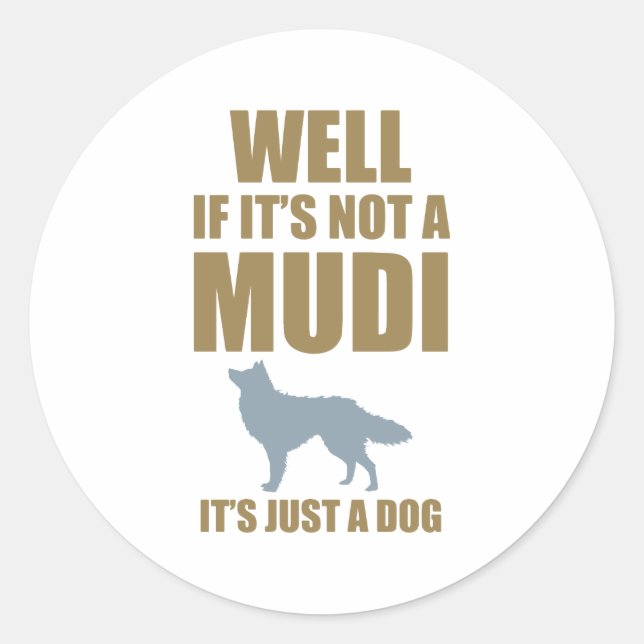 Sticker Rond Mudi (Devant)
