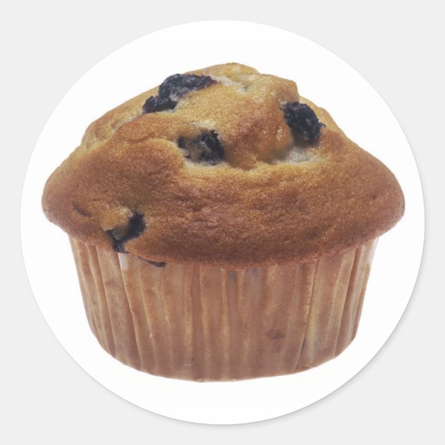 Sticker Rond Muffin aux bleuets (Devant)