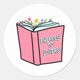 Sticker Rond Mug Ennemis à Amants (lecteur)