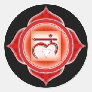 Sticker Rond Muladhara ou Root le 1er Chakra