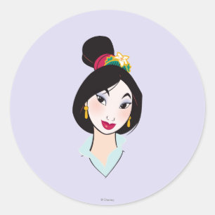 Sticker Rond Mulan tout fait