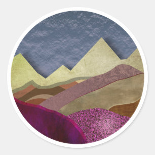 Sticker Rond Mulberry Mountains