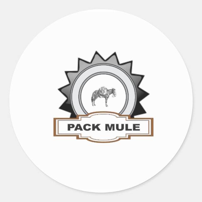 Sticker Rond mule de sac (Devant)