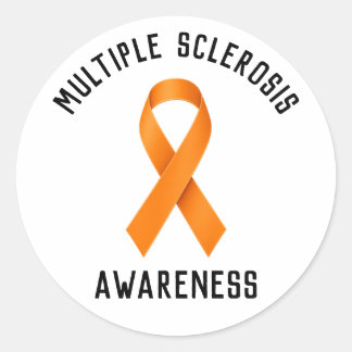 Sticker Rond Multiple Sclerosis Awareness Round Car Magnet 