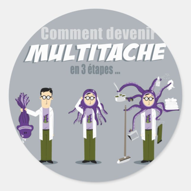 Sticker Rond Multitâche (Devant)