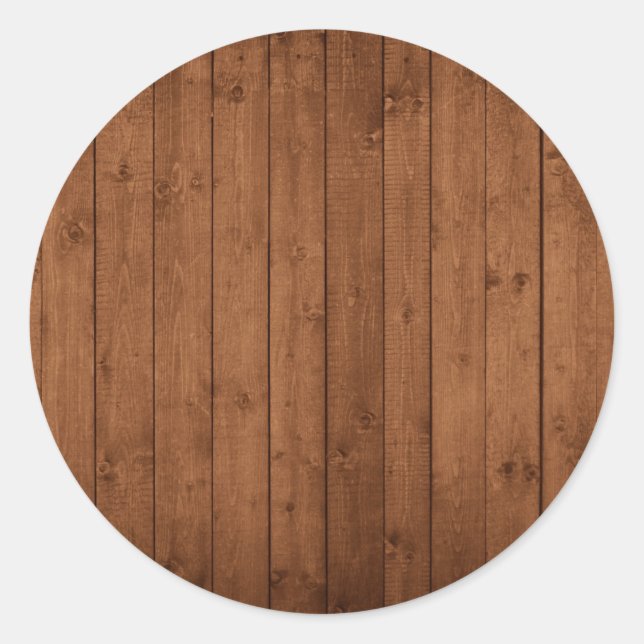 Sticker Rond Mur de grange, Bois, Planches en bois, Plaques, Ru (Devant)