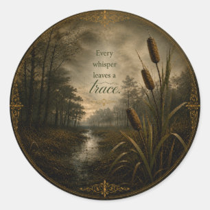 Sticker Rond Murmurations dans Hollow Creek - Juliet Thorne 