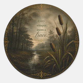 Sticker Rond Murmurations dans Hollow Creek - Juliet Thorne 