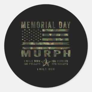 Sticker Rond Murph Challenge Memorial Day entraînement Gym Us