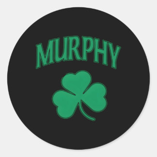 Sticker Rond Murphy Jour de la Saint Patrick Shamrock de la fam