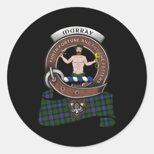 Sticker Rond Murray Atholl Clan Badge Tan
