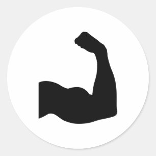 Sticker Rond Muscle