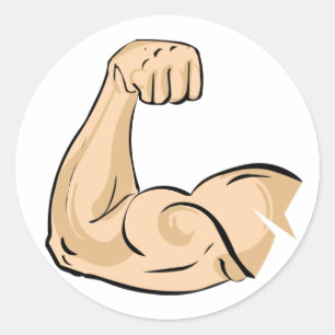 Sticker Rond Muscle du bras