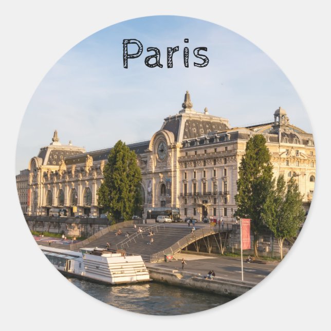 Sticker Rond Musée d'Orsay - Paris, France, Europe (Devant)