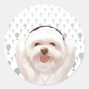 Sticker Rond Musique