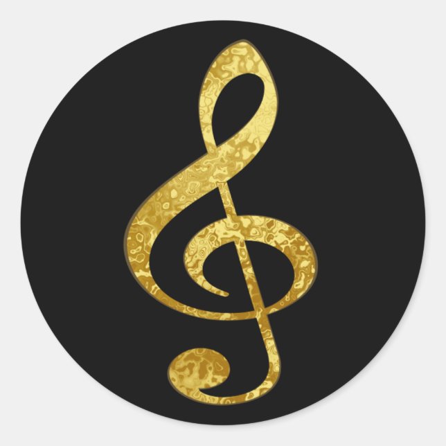 Sticker Rond musique (Devant)