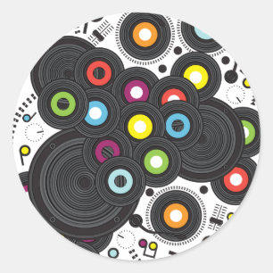 Sticker Rond Musique du XXe siècle