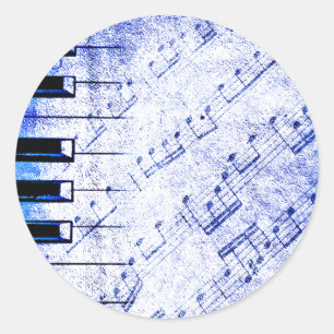 Sticker Rond Musique Live_