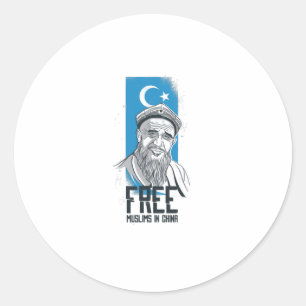 Sticker Rond Musulmans libres