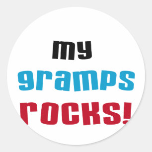 Sticker Rond My Gramps Rocks T-shirts et cadeaux