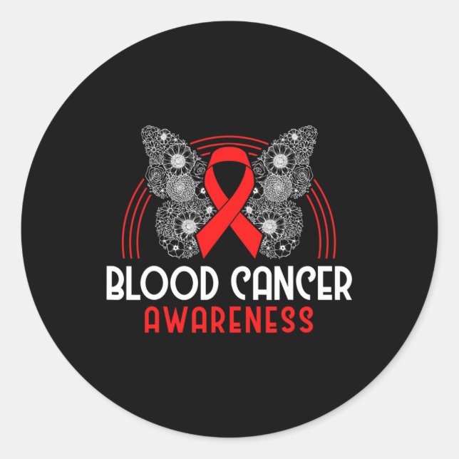 Sticker Rond Myélome de la cellule plasmatique Survivant Cancer (Devant)